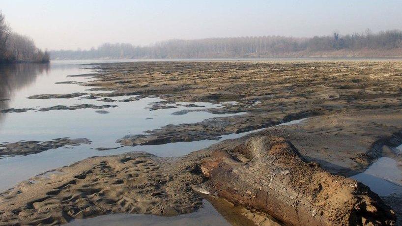 Dopo le piene, il Po è in secca si temono danni all’agricoltura