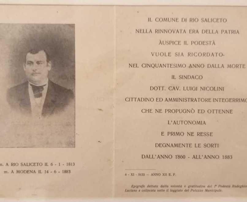 Trova una immagine del primo sindaco e la regala al Comune 