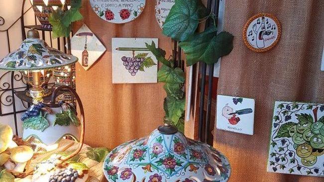 L'interno del laboratorio d'arte