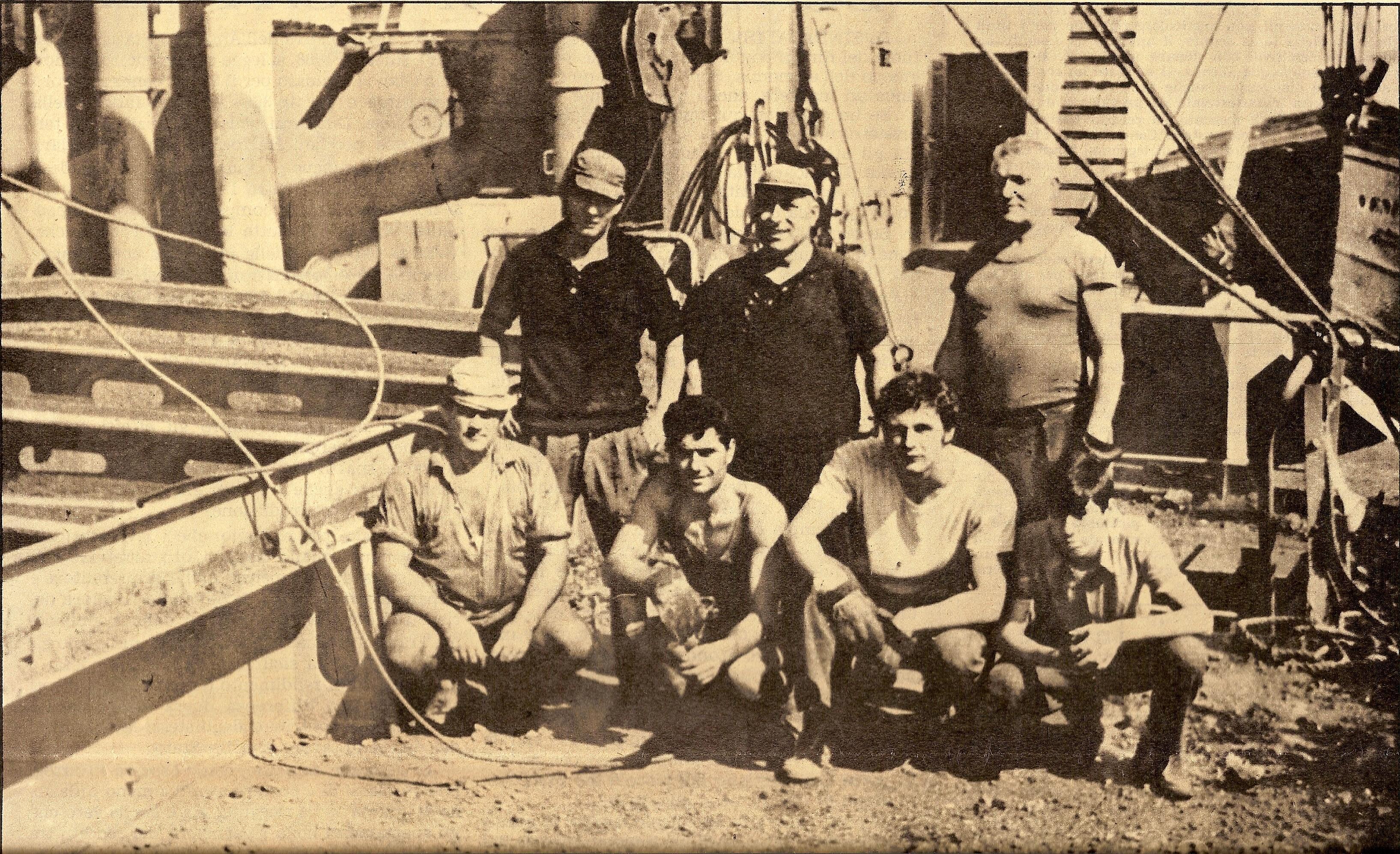 L'equipaggio del Fusina