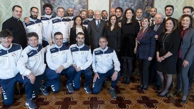 Nazionale di calcio trapiantati ieri al Quirinale da Mattarella