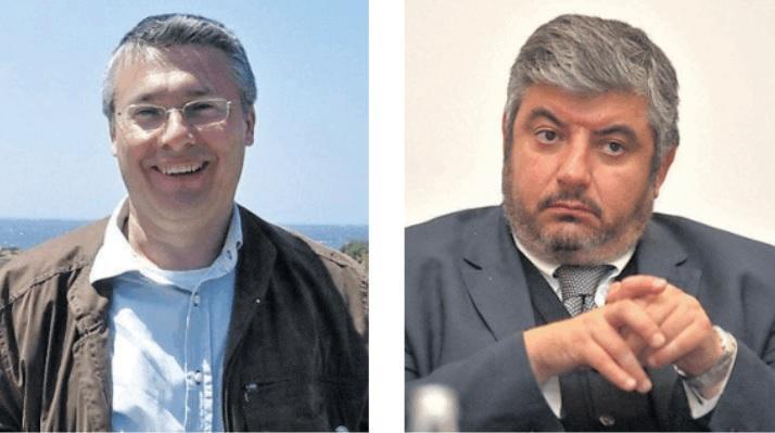 Stefano Deliperi del Grig e l'assessore all'urbanistica Quirico Sanna