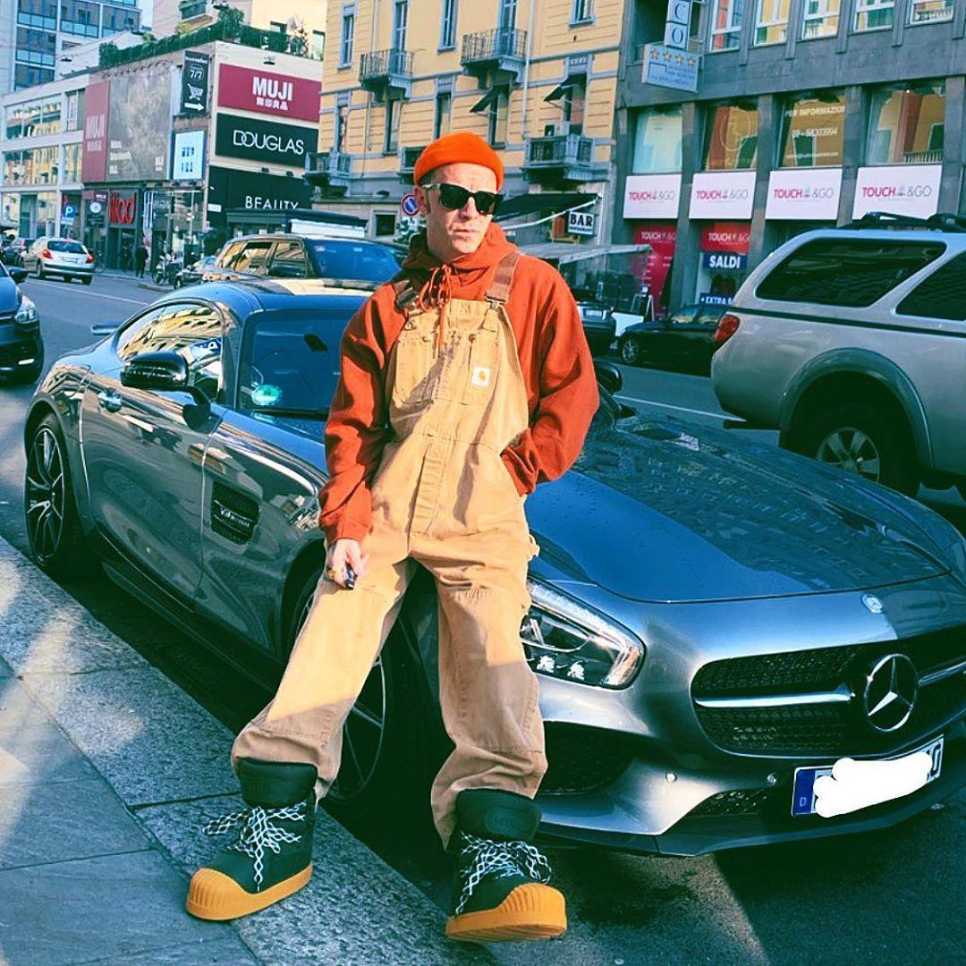 Salmo in una foto pubblicata sul suo profilo Instagram