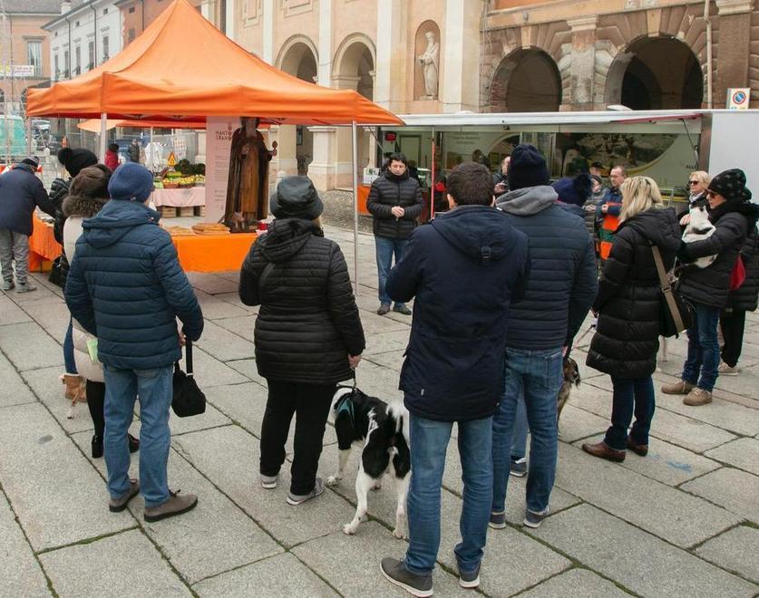 Animali benedetti in piazza