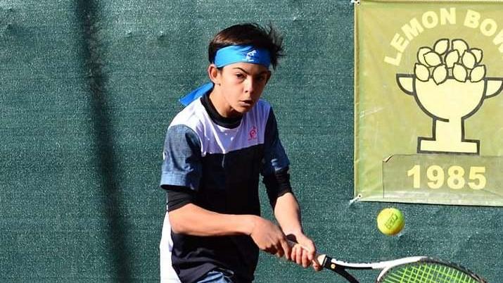 Lorenzo Carboni, il 13enne algherese che nel 2018 ha vinto a Milano il Next Gen under 12