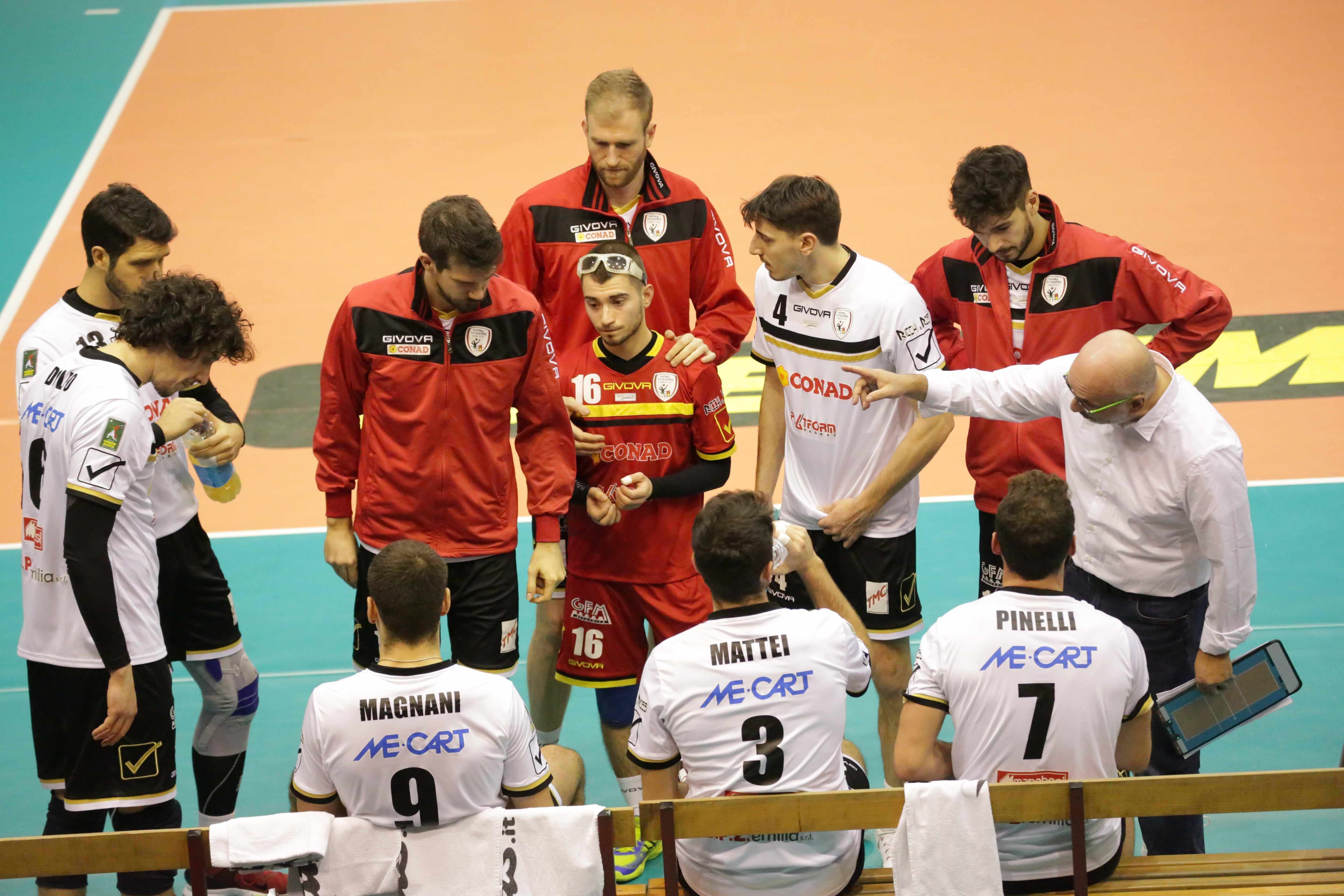 La Conad durante un time out