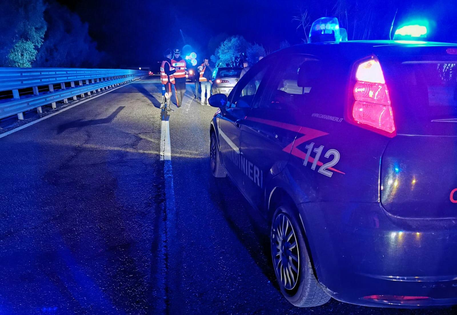 L'incidente stradale sulla 131 Dcn al bivio per Ottana