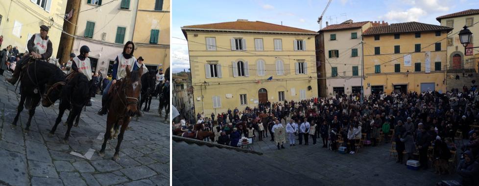 Pienone in centro per l’arrivo dei cavalli