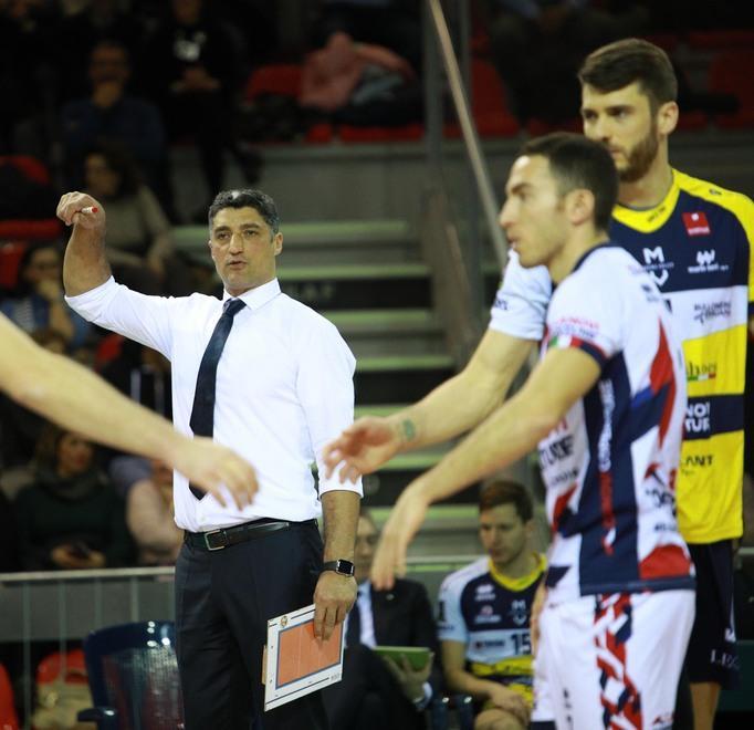 Andrea Giani: «Il 3-0 è frutto della nostra buona partita» 