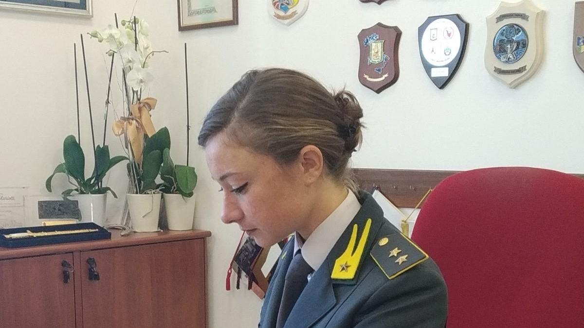 La tenente della guardia di finanza, Elena Mariotti