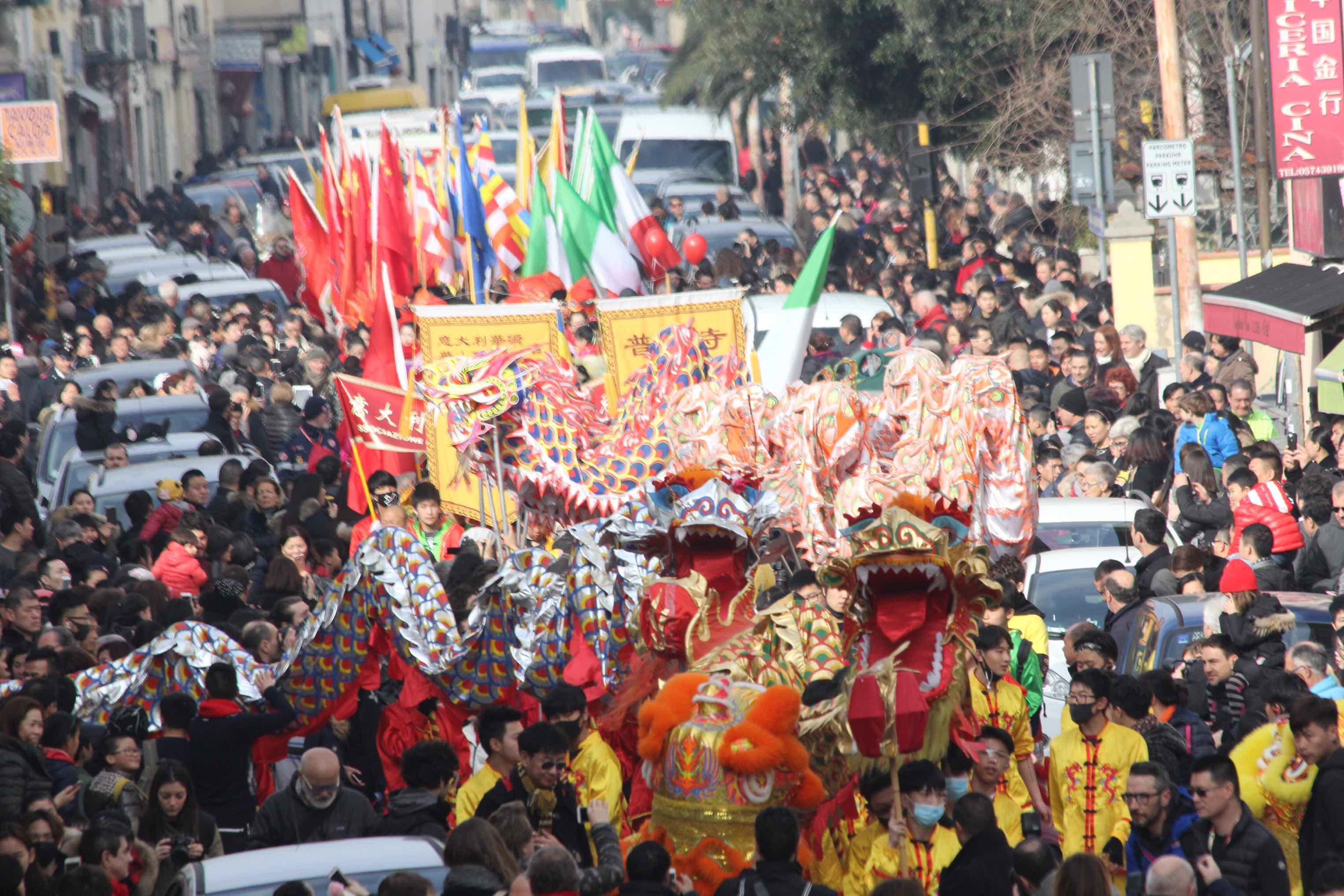 Il Capodanno cinese a Prato (foto archivio)