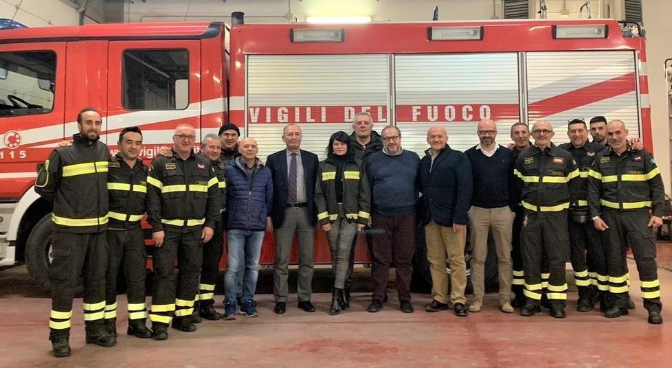 Dai vigili del fuoco un aiuto per l’Udi E il sindaco ringrazia