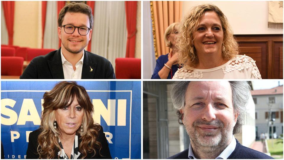 Dall’alto in senso orario: Gasperini, Legnaioli, Baldini e Ovattoni