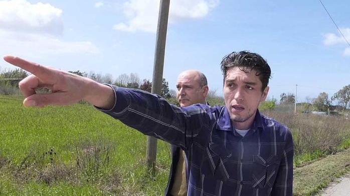Gozi in via Gigli indica il punto in cui sostiene di aver visto Antonio Logli in auto la sera in cui sparì Roberta
