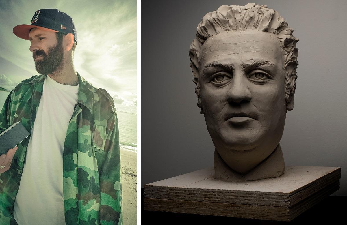 Via Margutta omaggia i cento anni di Fellini con una terracotta firmata Matteo Maggio 