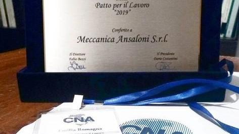 Premio Cna per il lavoro a Meccanica Ansaloni