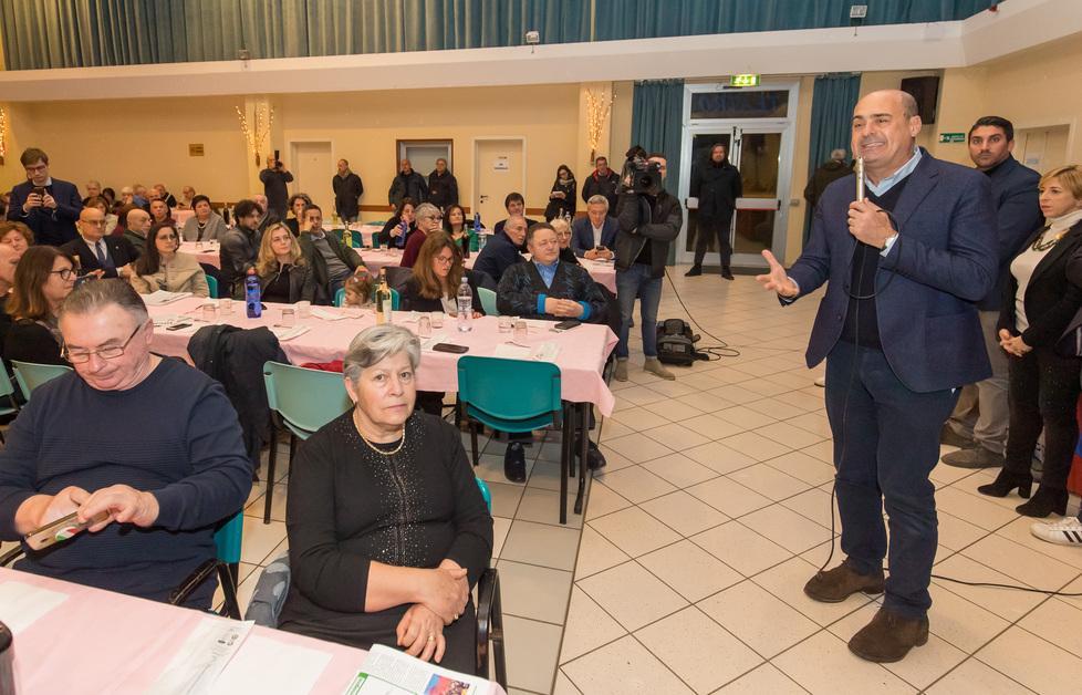 Zingaretti al Quadrifoglio esorta gli elettori: «Fermate l’odio con il voto» 
