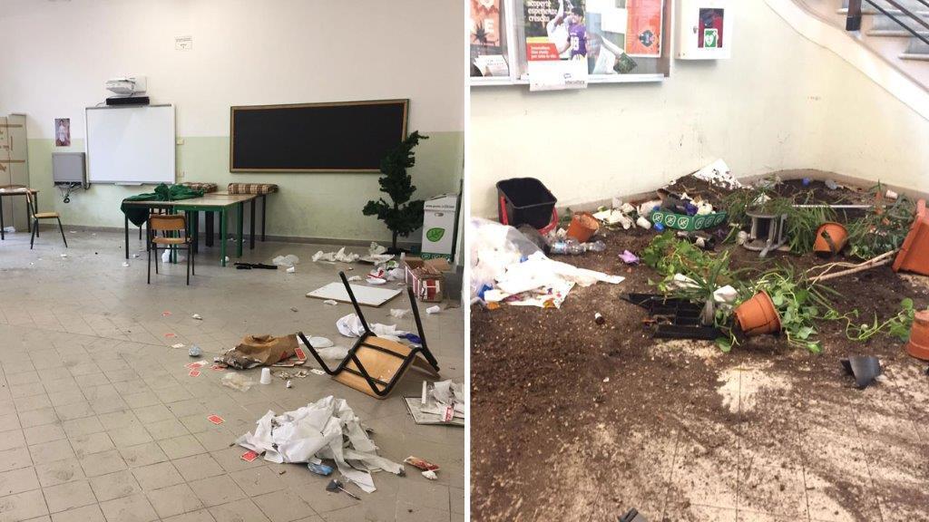 Scuola devastata durante l'occupazione, danni per migliaia di euro - Foto