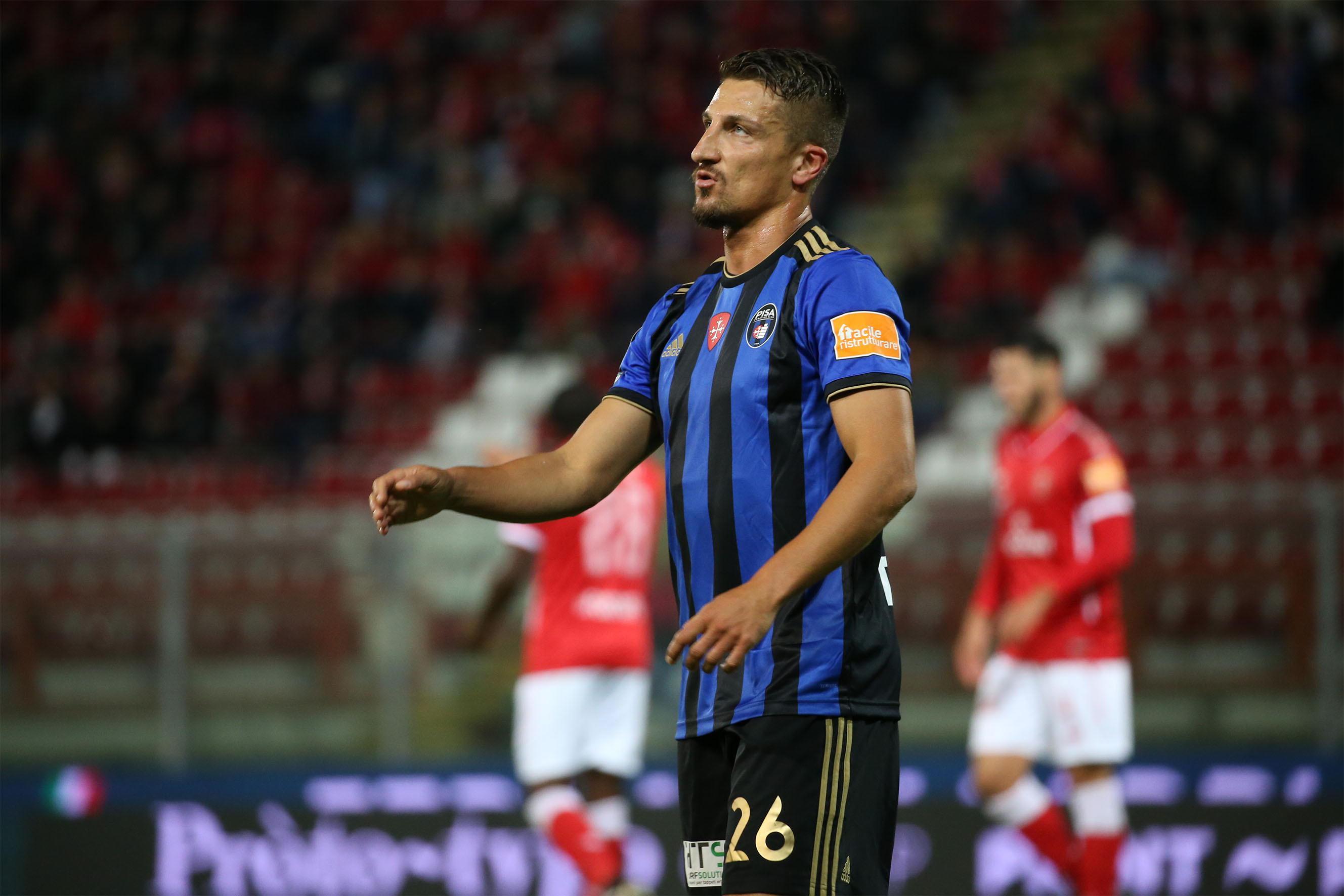 Gaetano Masucci, autore del momentaneo vantaggio del Pisa con la Juve Stabia