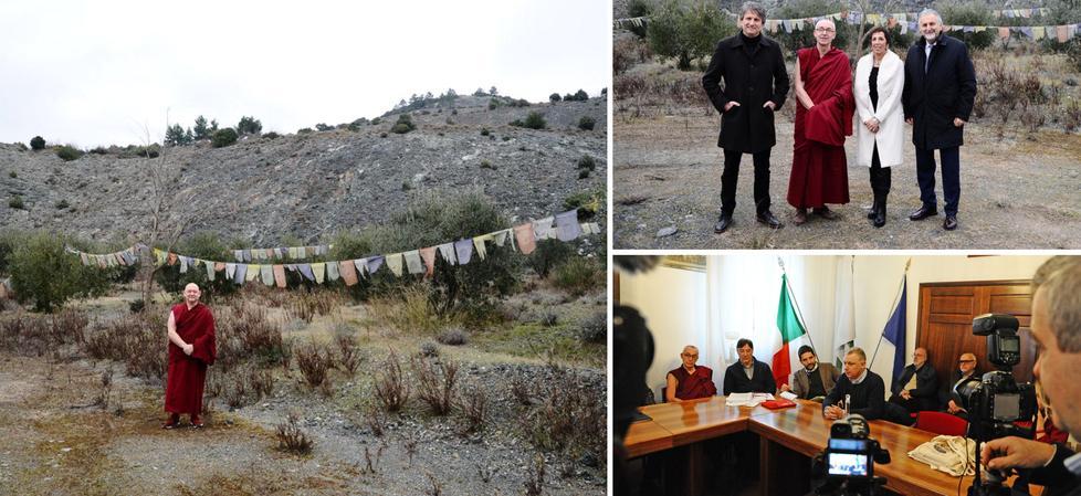 Piccolo Tibet nell’ex cava un monastero buddista in bio-architettura