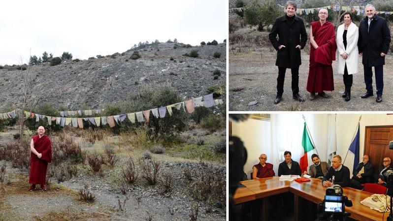 Piccolo Tibet nell’ex cava un monastero buddista in bio-architettura