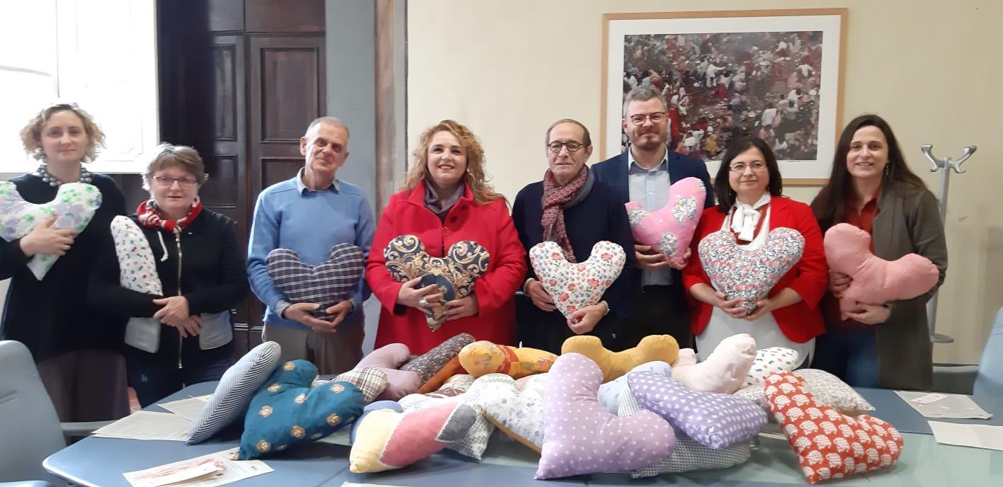 Da sinistra Maria Lucarini, Maria Morreale, Aurora Donna,  Mauro Panella, Letizia Orlando, Luigi Biancalani, Alberto Fanti, Maria Teresa Federico,  Fabiana Fioravanti