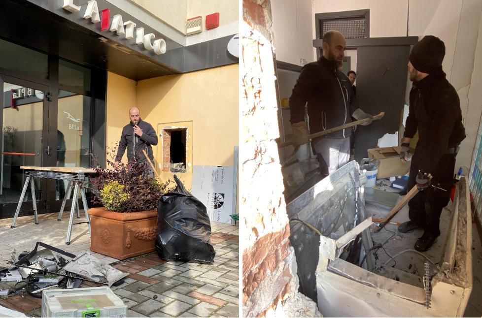 I danni causati dall'esplosione (Foto Franco Silvi)