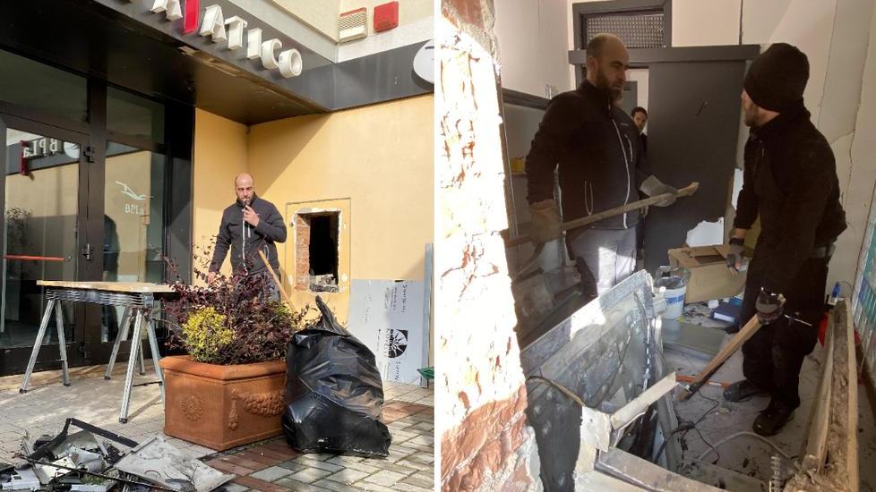 I danni causati dall'esplosione (Foto Franco Silvi)
