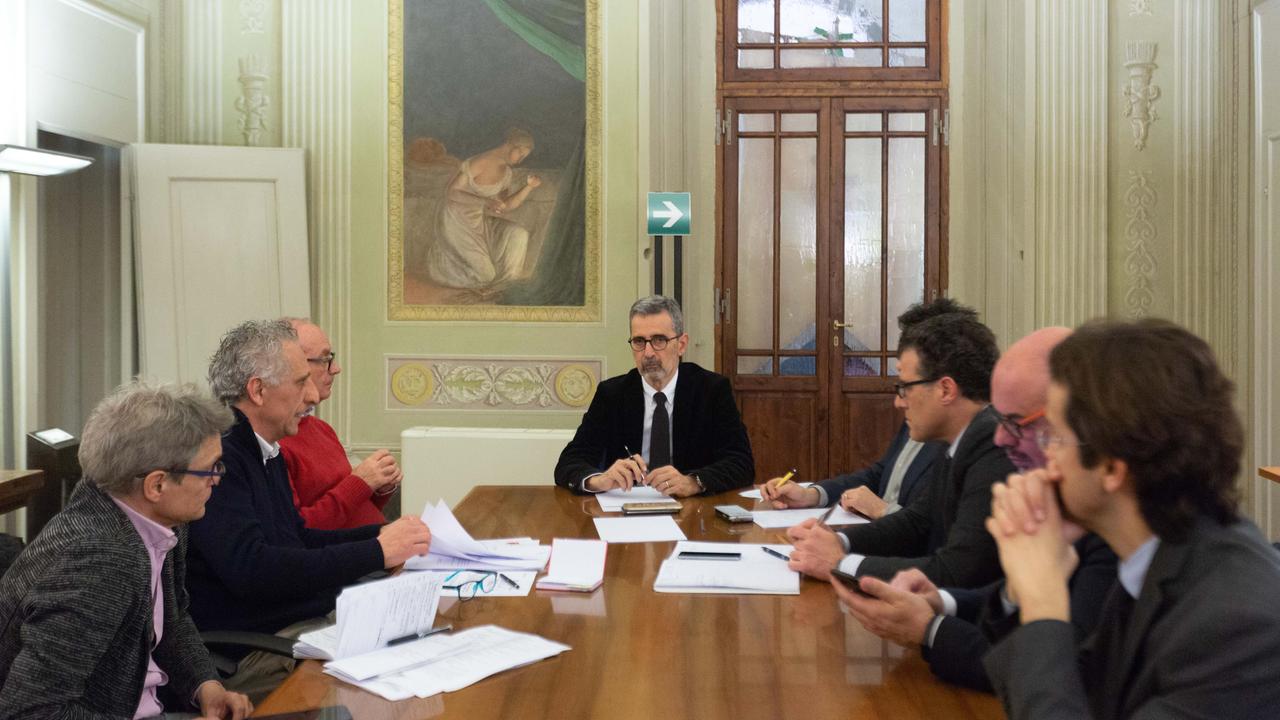 L'incontro in Regione coi sindaci di Vinci e Montelupo insieme ai sindacati (foto agenzia Sestini)