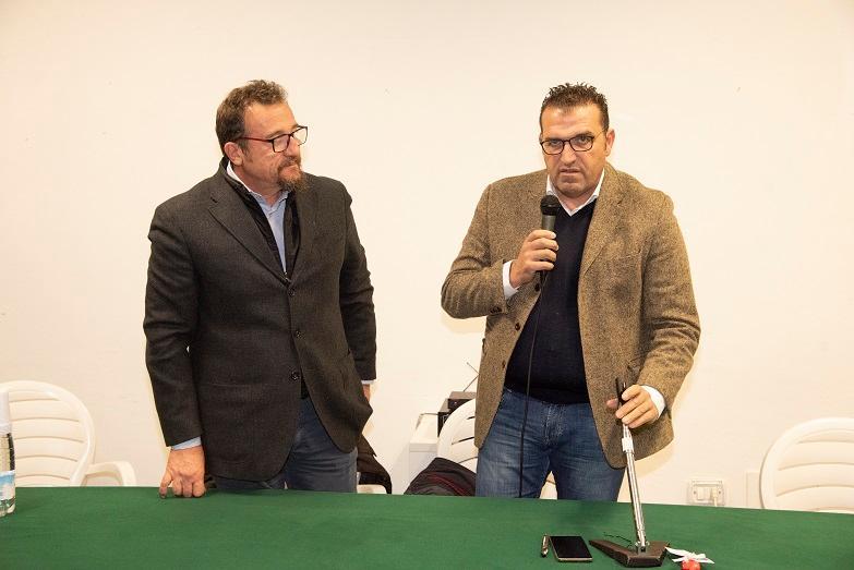 Francesco Mati, presidente del Distretto vivaistico pistoiese e Luca Magazzini, presidente dell’Associazione italiana vivaisti (col microfono)