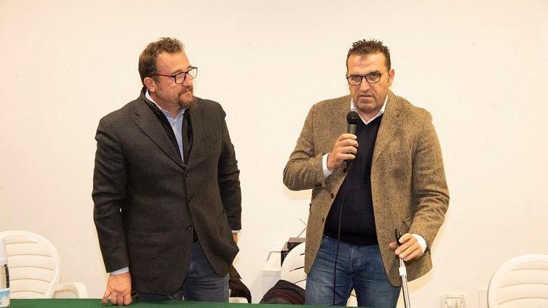 Francesco Mati, presidente del Distretto vivaistico pistoiese e Luca Magazzini, presidente dell’Associazione italiana vivaisti (col microfono)
