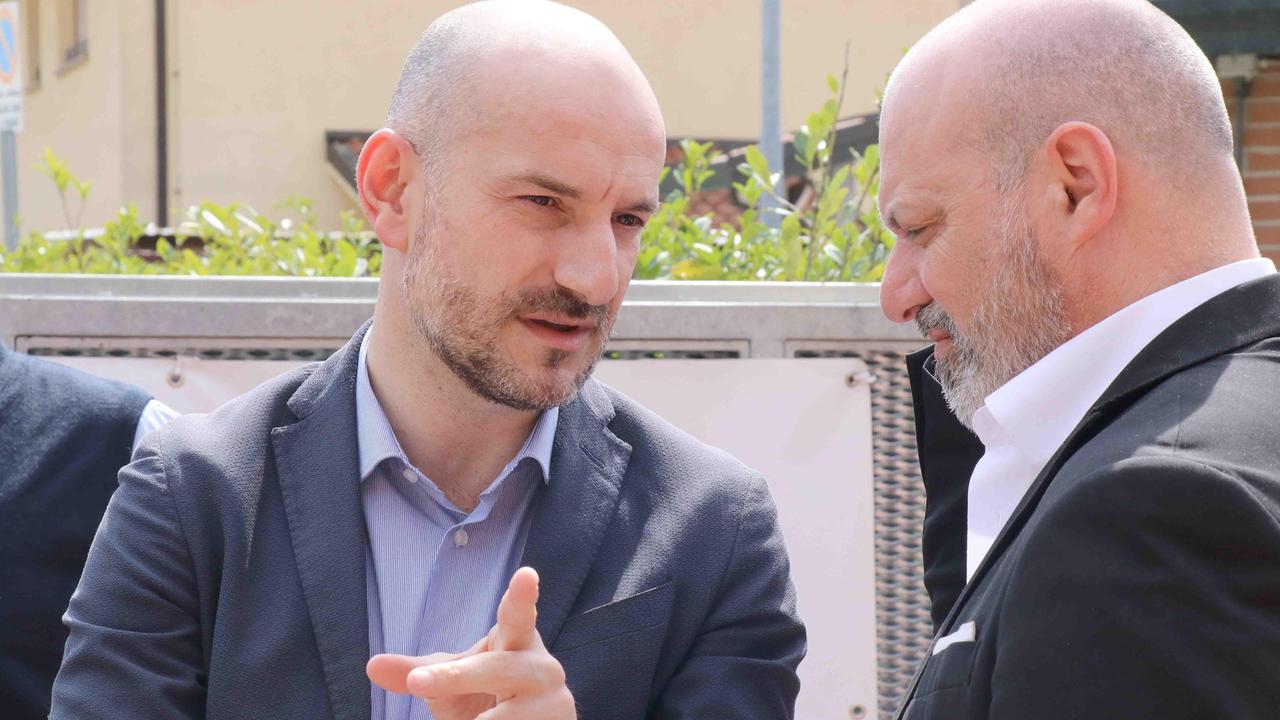 Paolo Calvano con Stefano Bonaccini