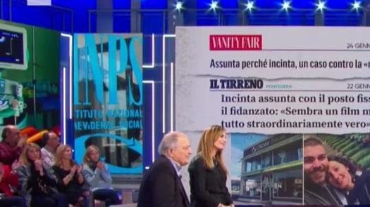 A “La vita in diretta” la storia della dipendente incinta