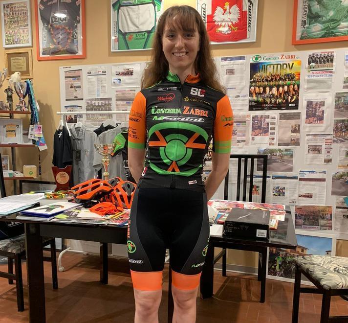 La passista Stefania Belloni alla Pro Cycling Team Fanini 