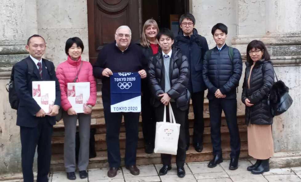 Modello da esportare Delegazione giapponese in visita a Sorano