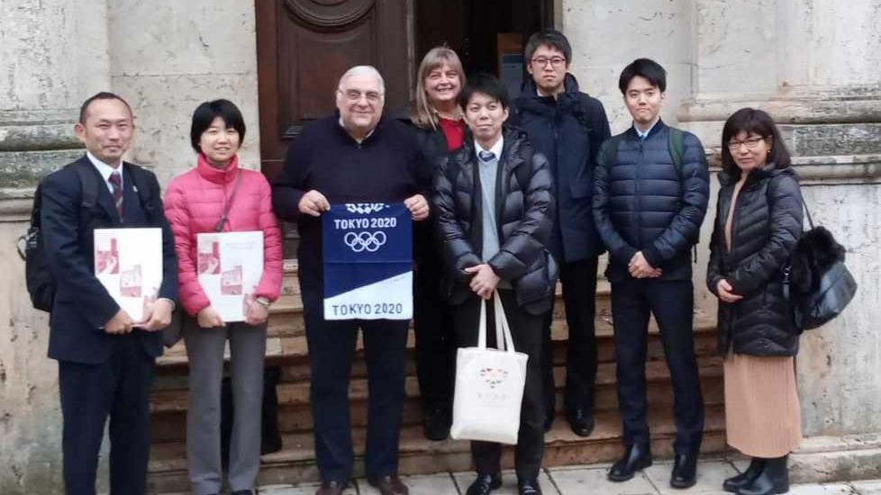 Modello da esportare Delegazione giapponese in visita a Sorano