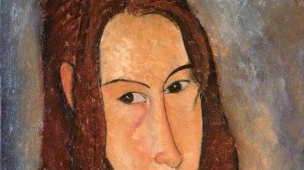 Il delizioso viso dell’amata Jeanne giovane e talentuosa con i capelli rossi