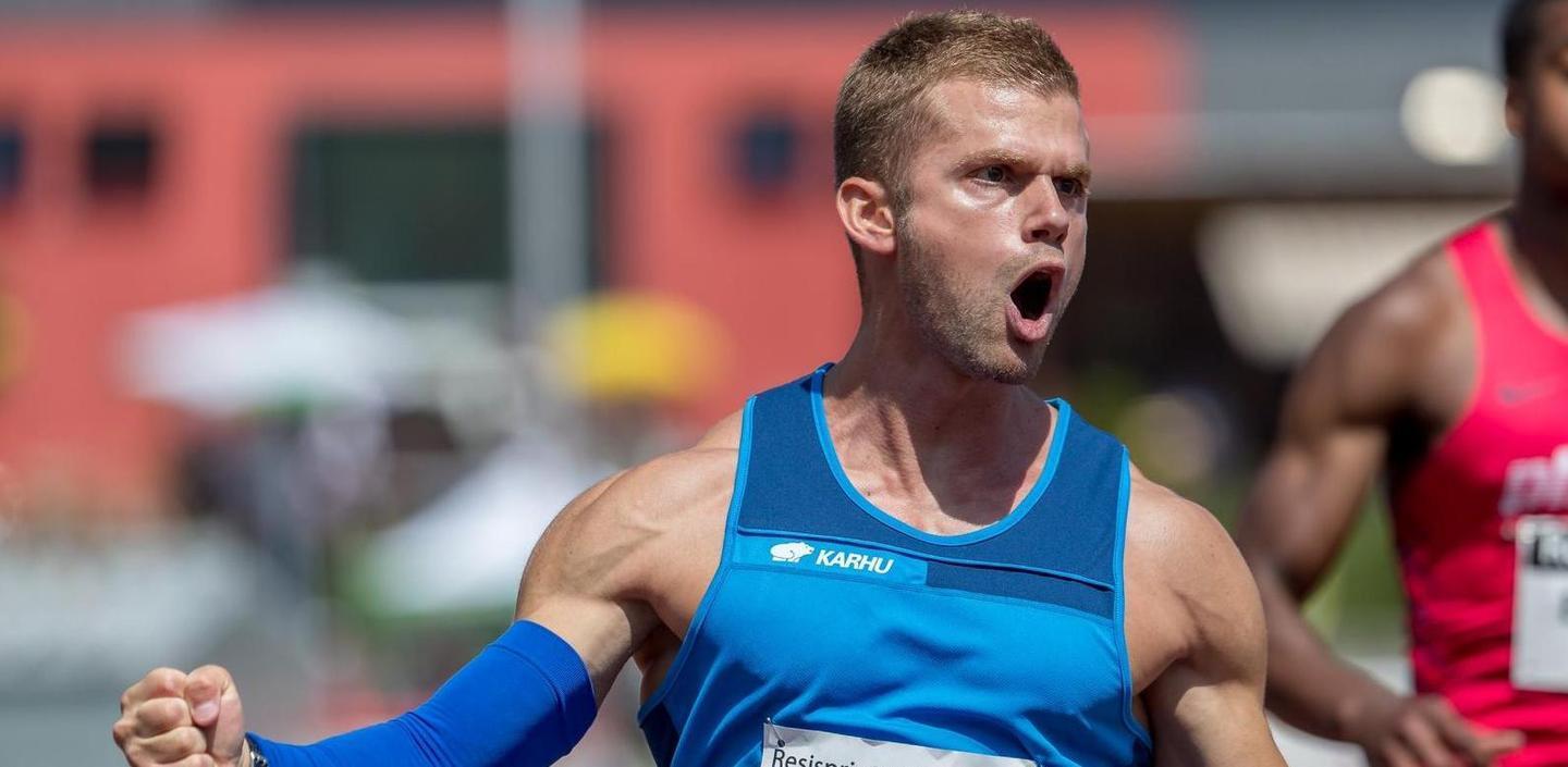 Lo sprinter oristanese Luca Lai
