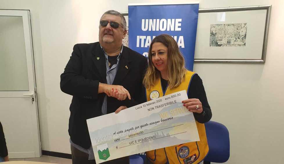 Dai Lions un contributo per i corsi di formazione destinati ai non vedenti