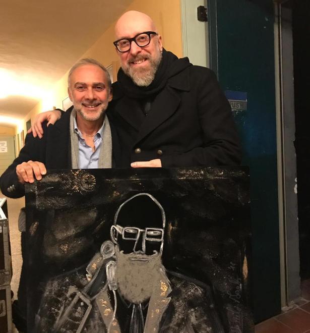 L’artista Maurilio Iembo dona le sue opere a Biondi, Placido e Stoppa 