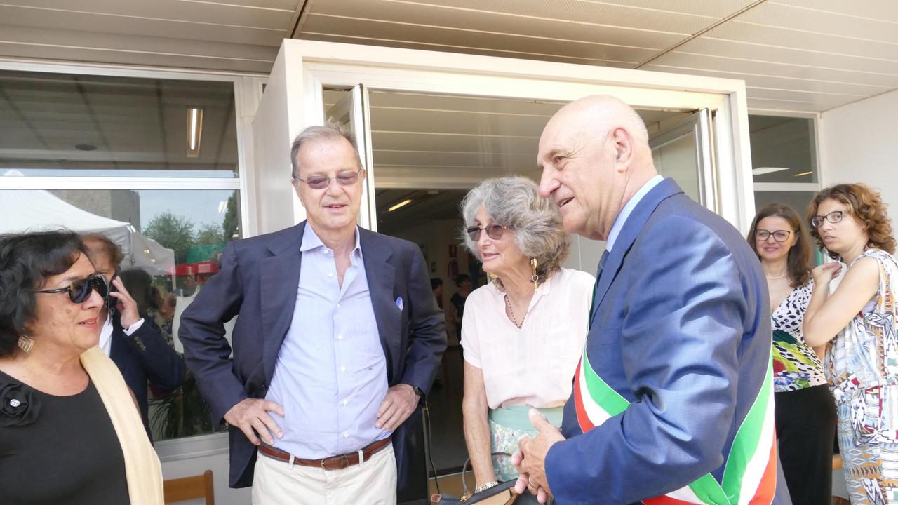 Lupo Rattazzi (a sinistra) con il sindaco di Monte Argentario Franco Borghini (foto Enzo Russo)