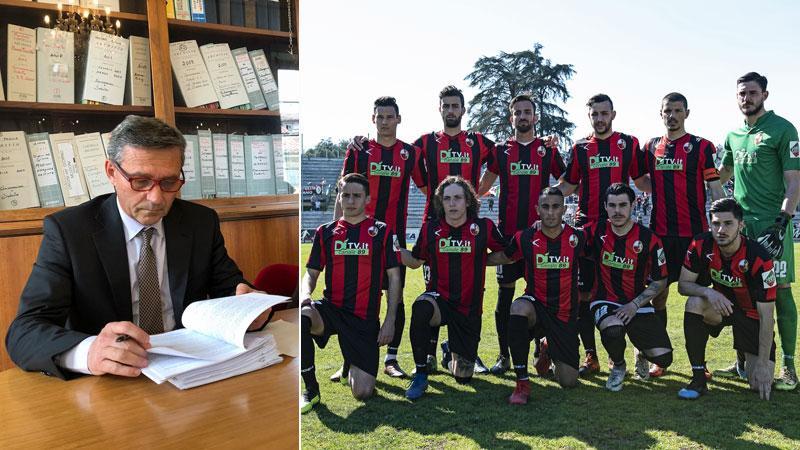 Il curatore fallimentare Claudio Del Prete. Una formazione della Lucchese 2018/2019