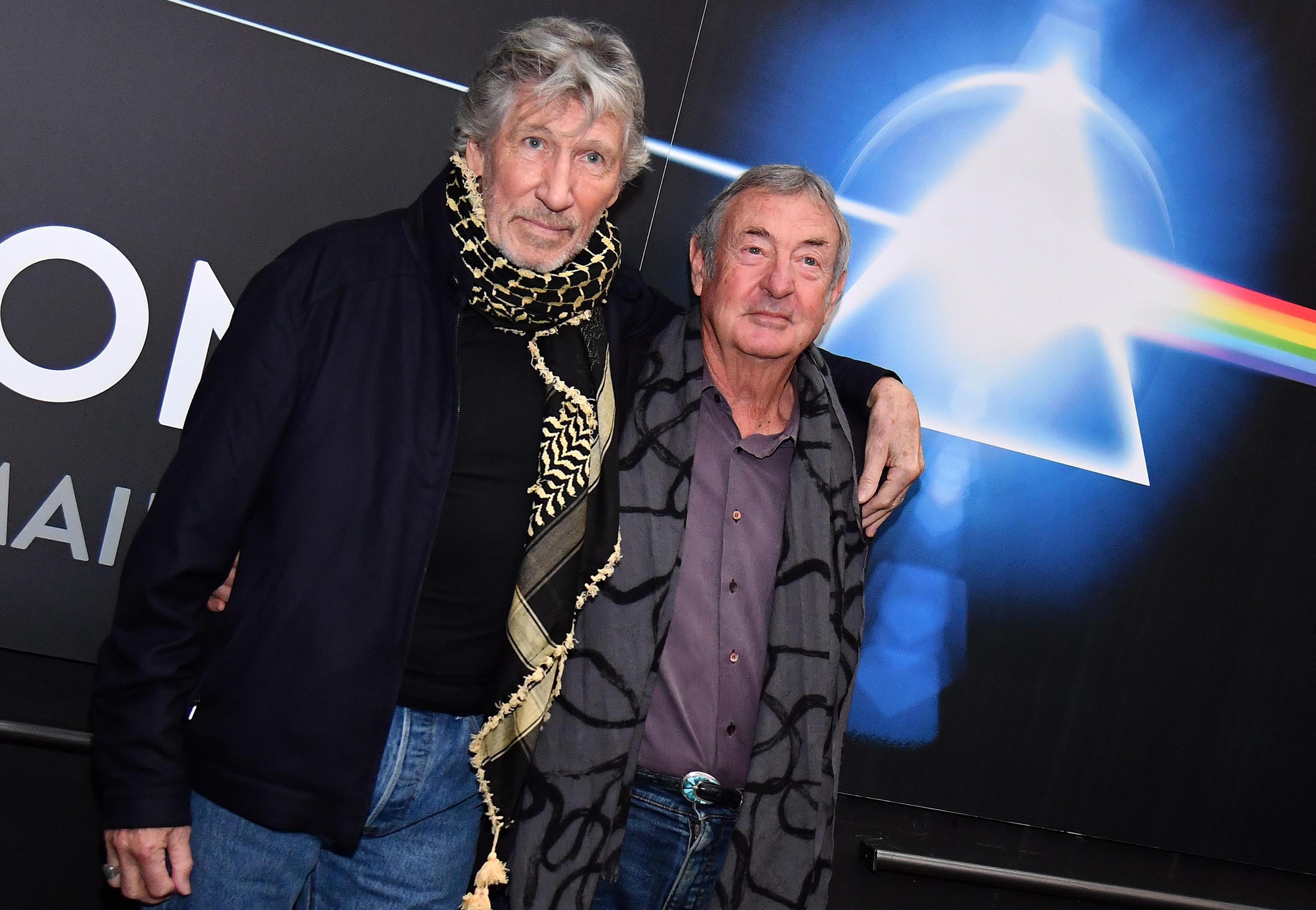 Da sinistra, Roger Waters con Nick Mason