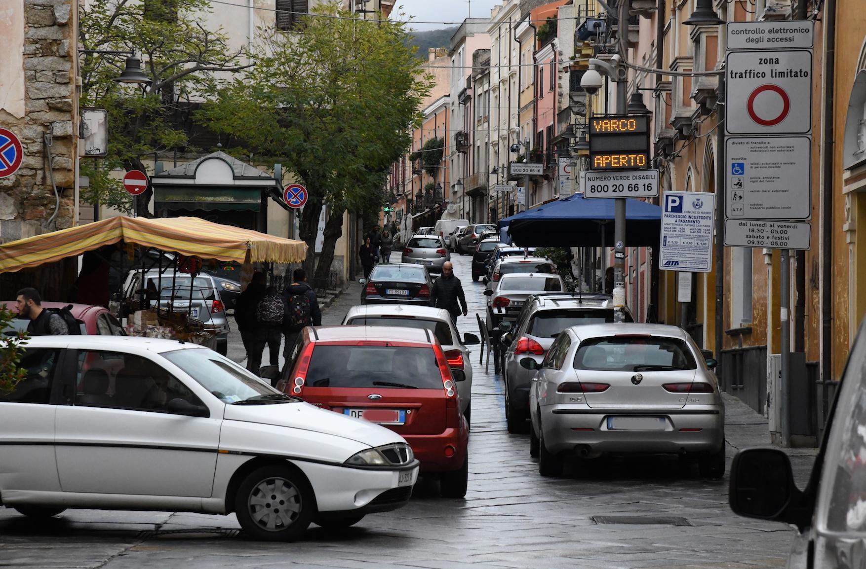 Corso Garibaldi a Nuoro, immagine di repertorio