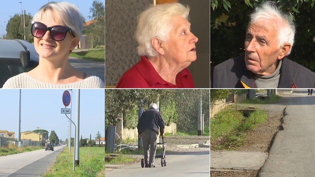 Erba alta e buche: protestano gli abitanti di via Orcagna