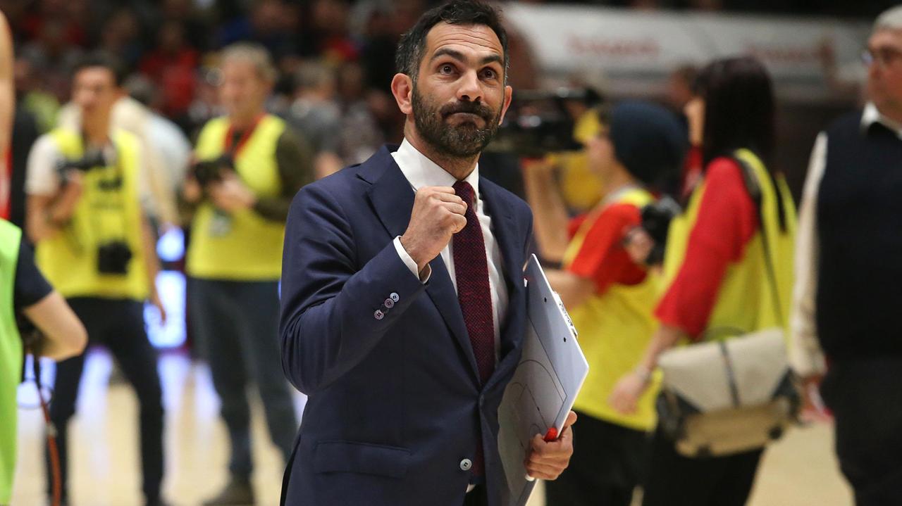 Il vice allenatore biancorosso Federico Fucà