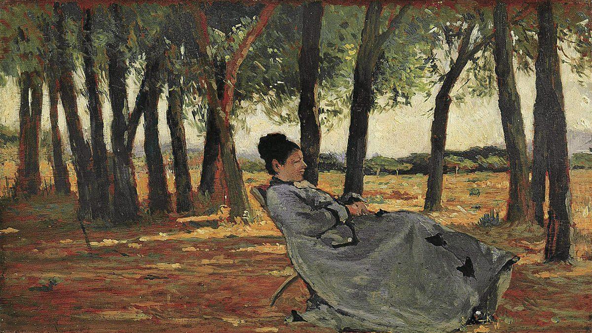 La signora Martelli a Castiglioncello di Giovanni Fattori, olio su tela del 1867.