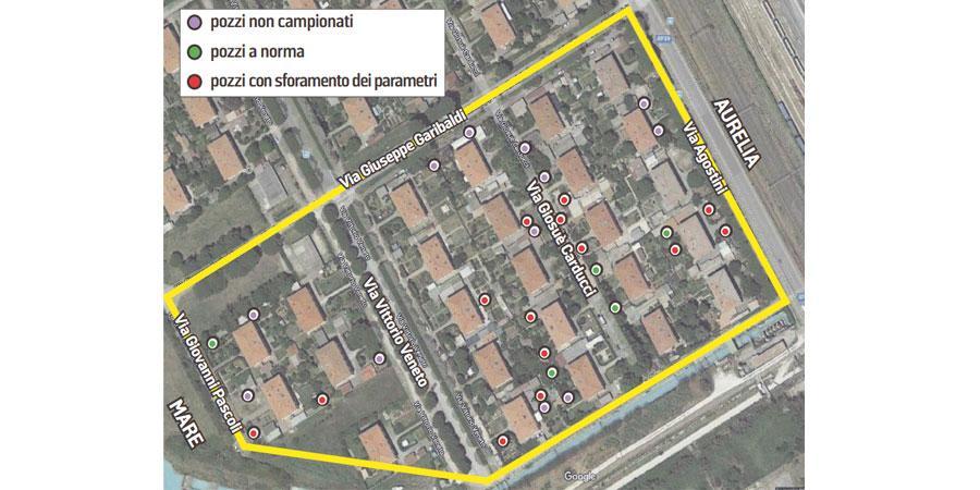 Acqua inquinata con cromo e zinco, dove sono i 14 pozzi vietati 
