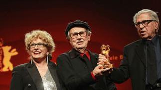 Grazia Volpi con Paolo e Vittorio Taviani