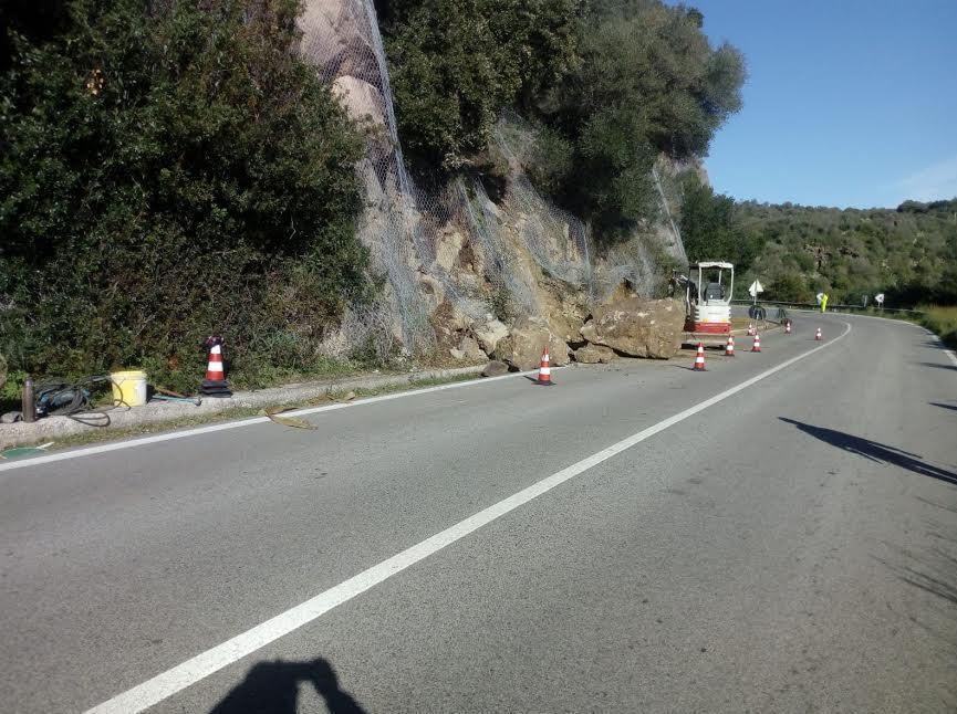 La sp 38 già riaperta dopo una frana 